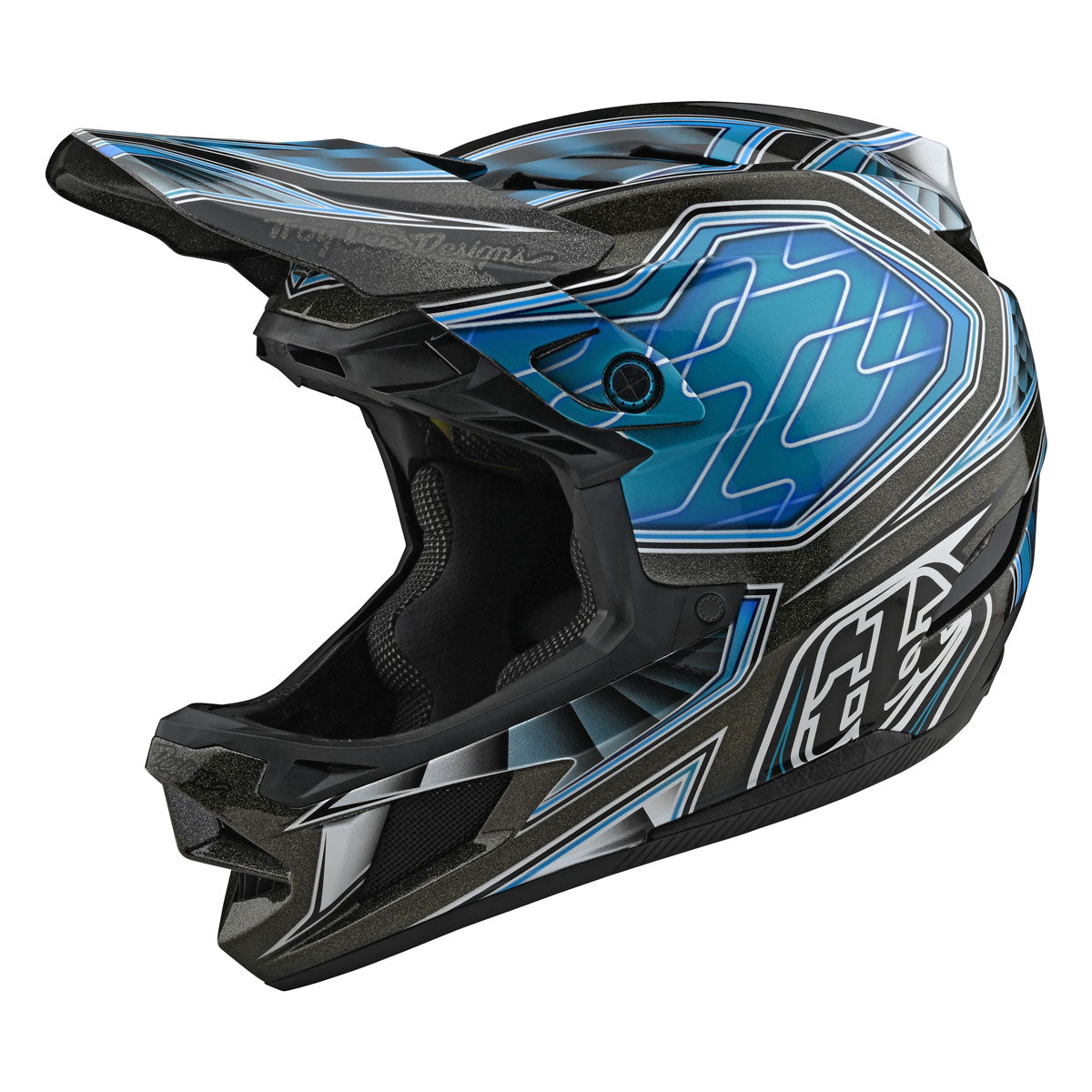 Troy Lee Designs D4 Composite Helmet w/ MIPS (CLOSEOUT) - Low Rider Teal