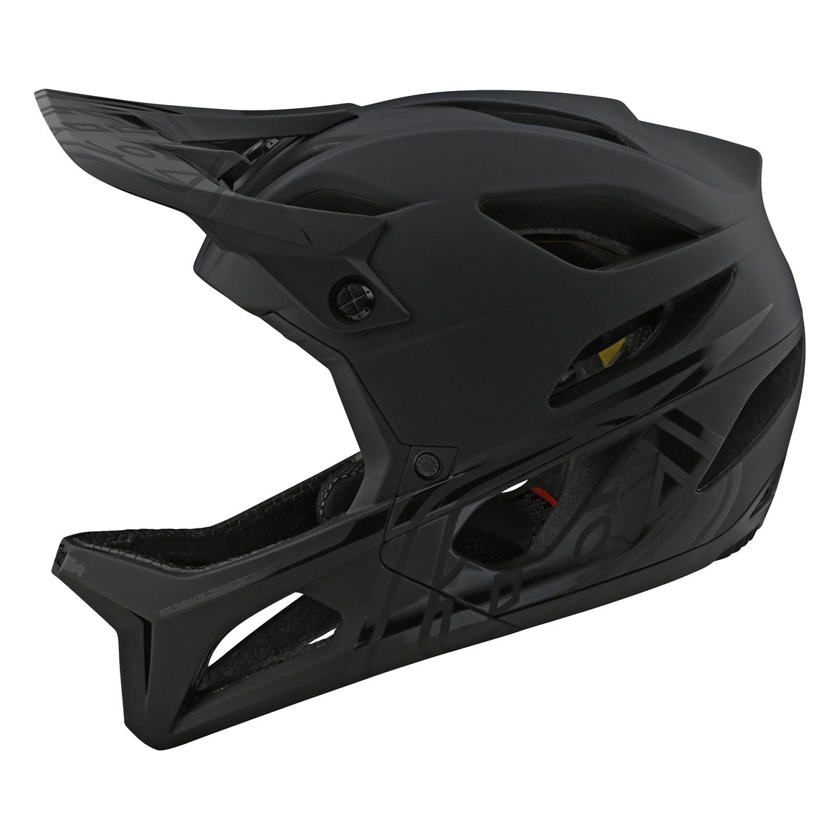 Troy Lee Designs Stage Helmet w/ MIPS - Stealth Midnight