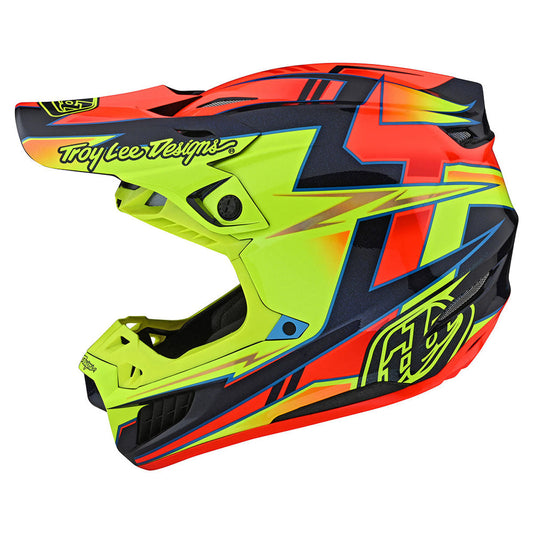 Troy Lee Designs SE5 Composite Helmet w/ MIPS - Graph - Yellow/Navy