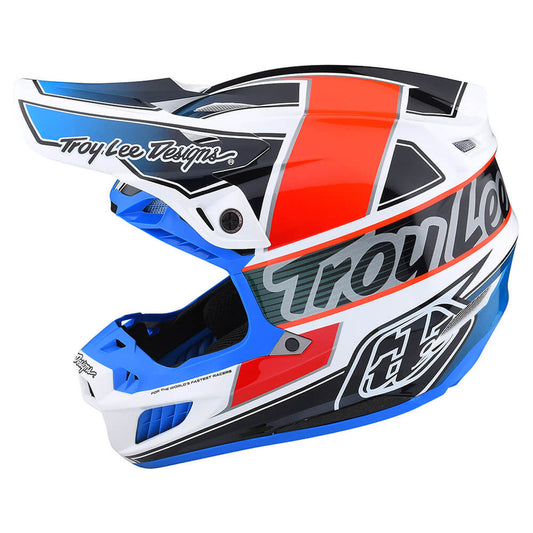 Troy Lee Designs SE5 Composite Helmet w/ MIPS - Team CLOSEOUT - Orange/Blue