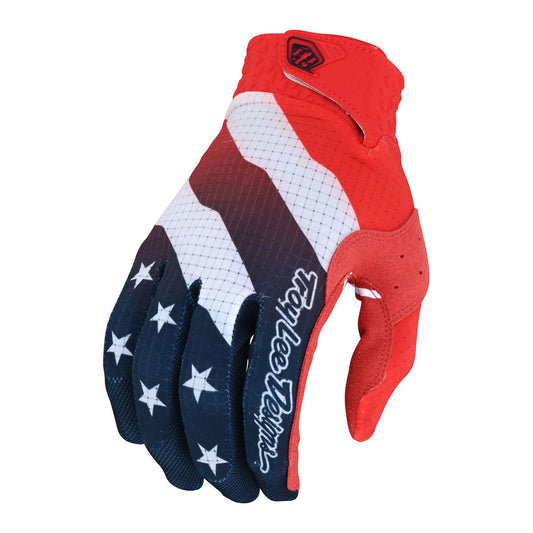 Troy Lee Designs Air Gloves - Stripes & Stars CLOSEOUT - Red