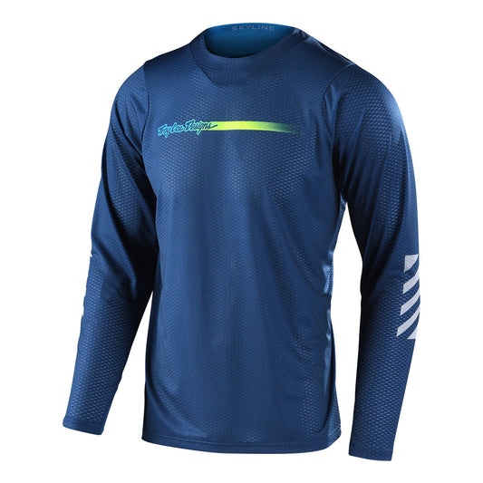 Troy Lee Designs Skyline Air Long Sleeve Jersey (CLOSEOUT) - Channel Dark Slate Blue