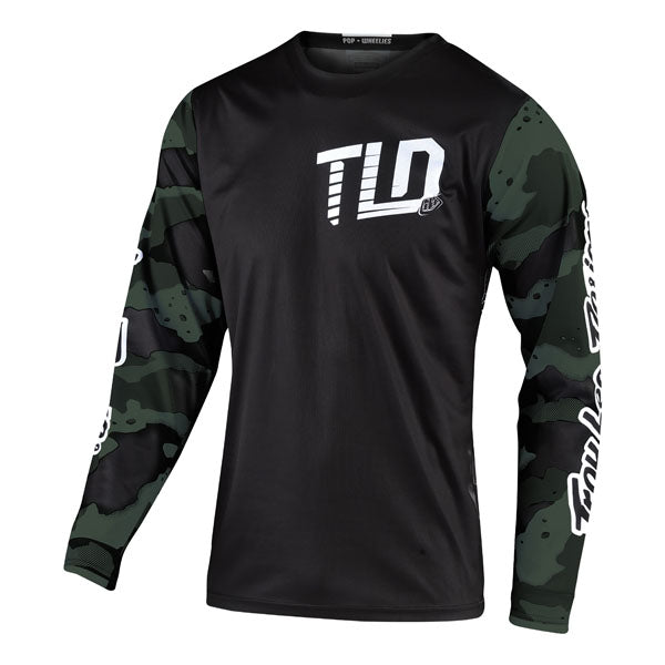 Troy Lee Designs GP Jersey - Camo - Camo Green / Black