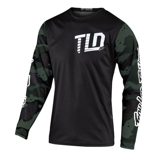 Troy Lee Designs GP Jersey - Camo - Camo Green / Black