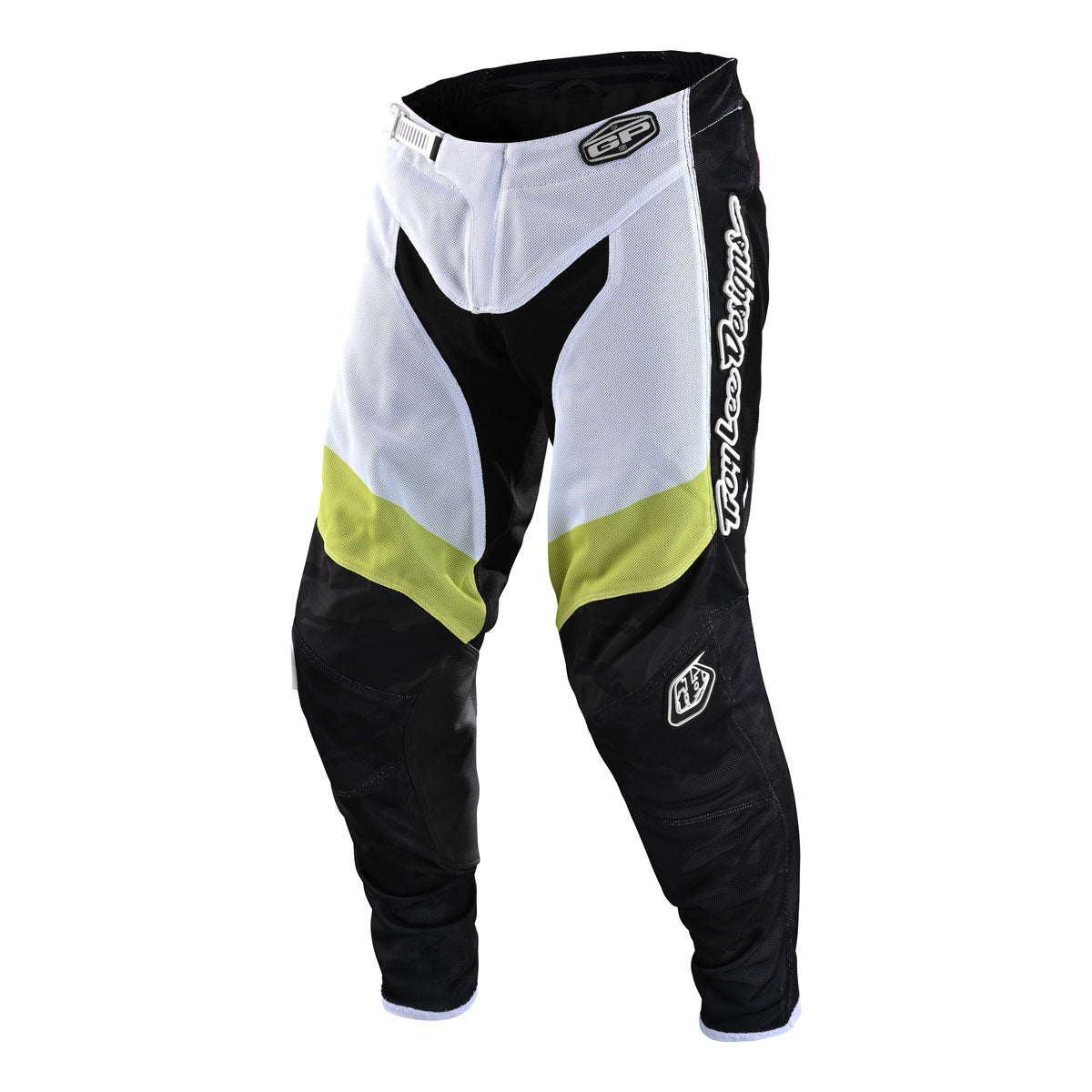 Troy Lee Designs GP Air Pant - Veloce Camo CLOSEOUT - Black/Glow Green