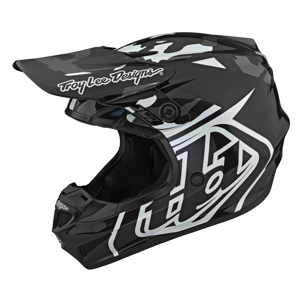 Troy Lee Designs GP Helmet - Overload Camo - Black/Grey