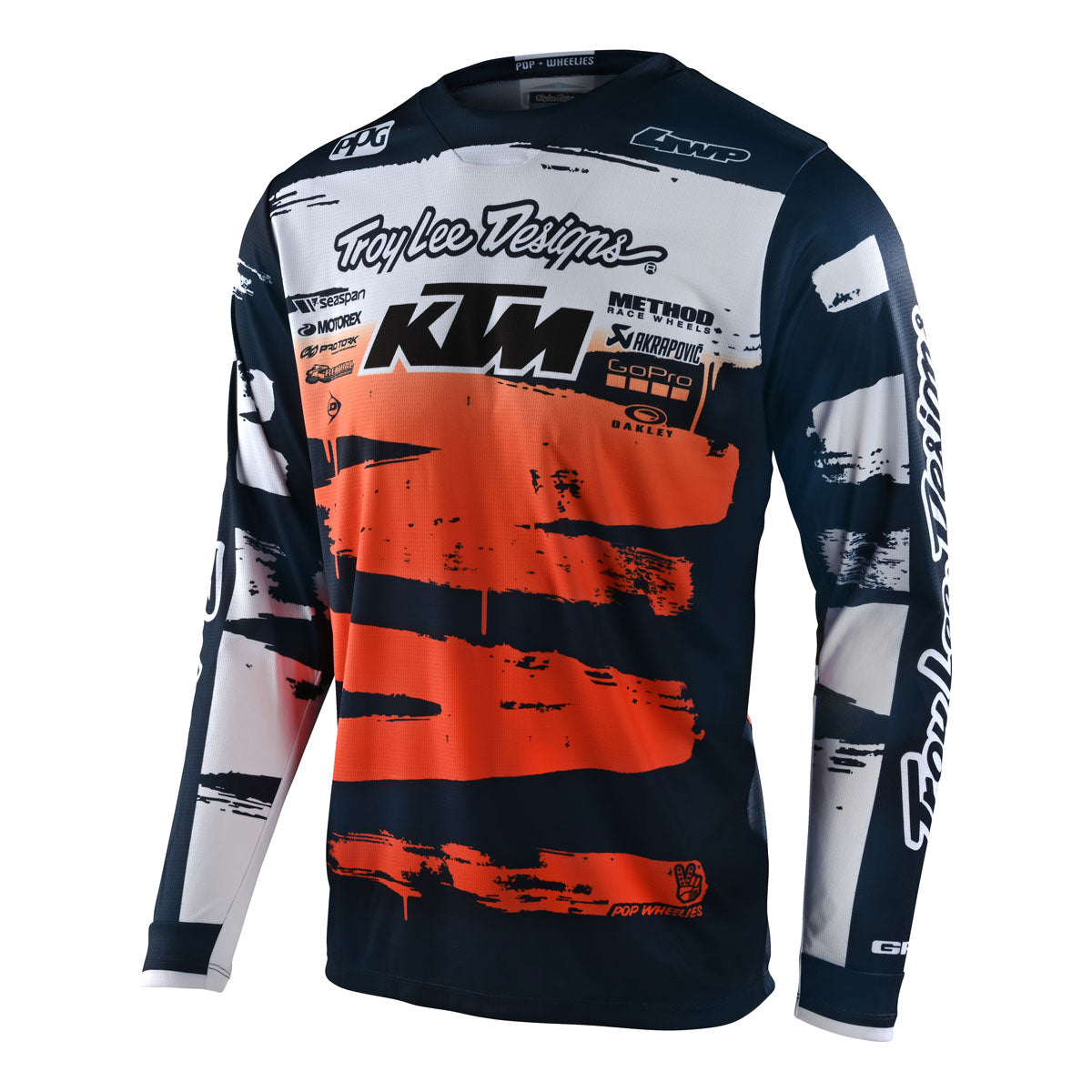 Troy Lee Designs Youth GP Jersey - Brushed Team - Navy/Orange