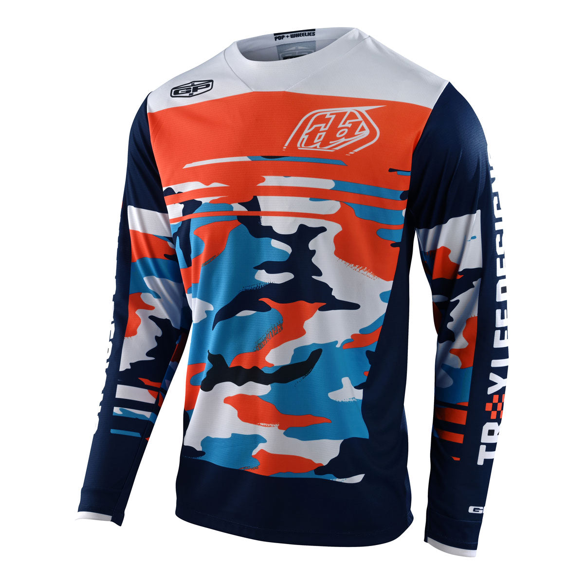 Troy Lee Designs Youth GP Jersey - Formula Camo - Navy/Orange