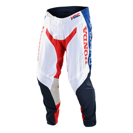 Troy Lee Designs SE PRO Pants - Quattro Honda CLOSEOUT - White/Blue