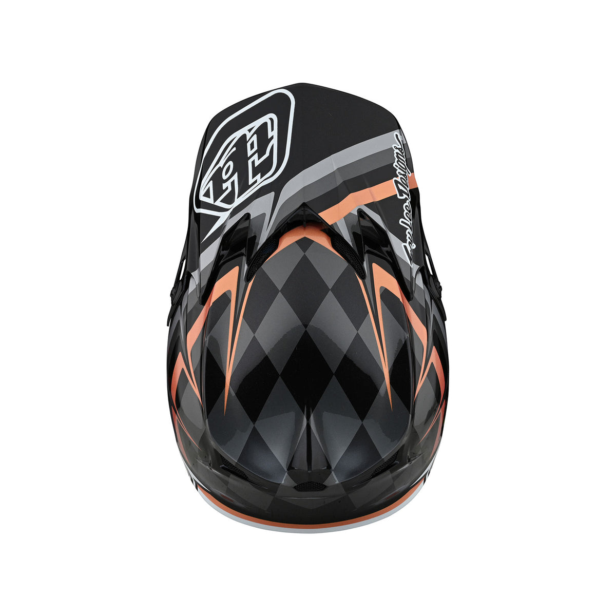 Troy Lee Designs Se4 Polyacrylite Helmet - Warped - Black / Copper