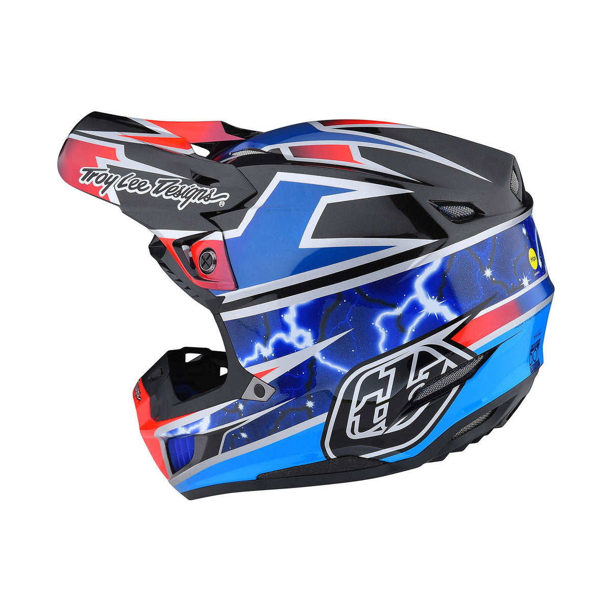 Troy Lee Designs Se5 Composite Helmet - Lightning - Blue