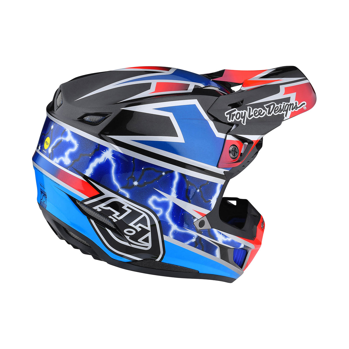 Troy Lee Designs Se5 Composite Helmet - Lightning - Blue
