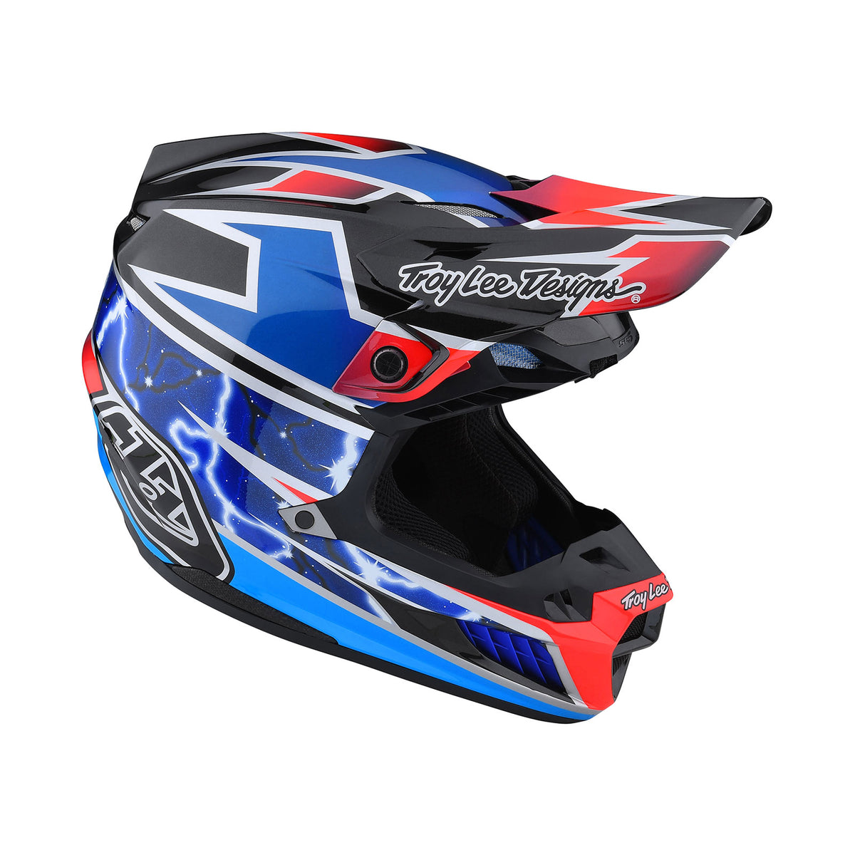Troy Lee Designs Se5 Composite Helmet - Lightning - Blue