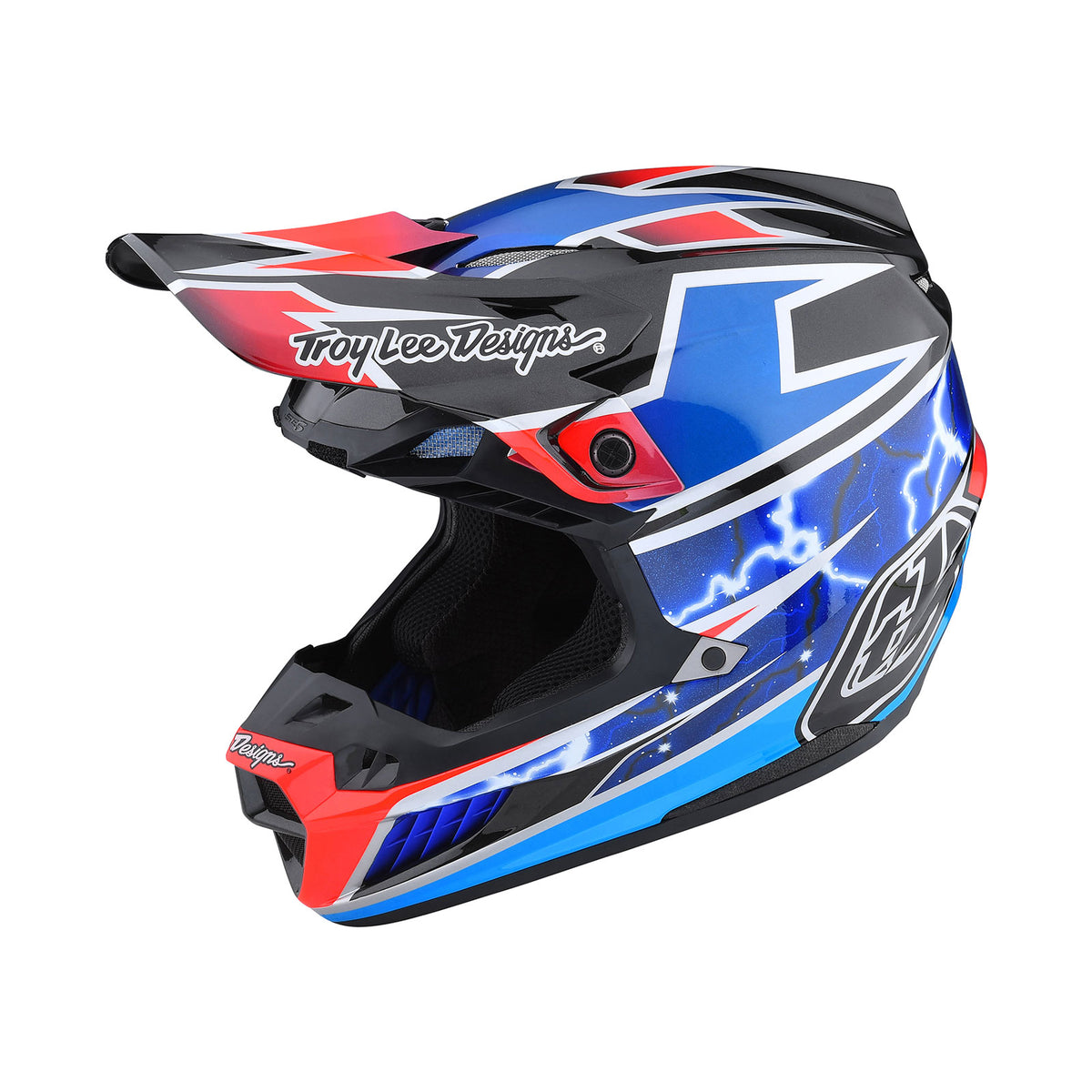 Troy Lee Designs Se5 Composite Helmet - Lightning - Blue