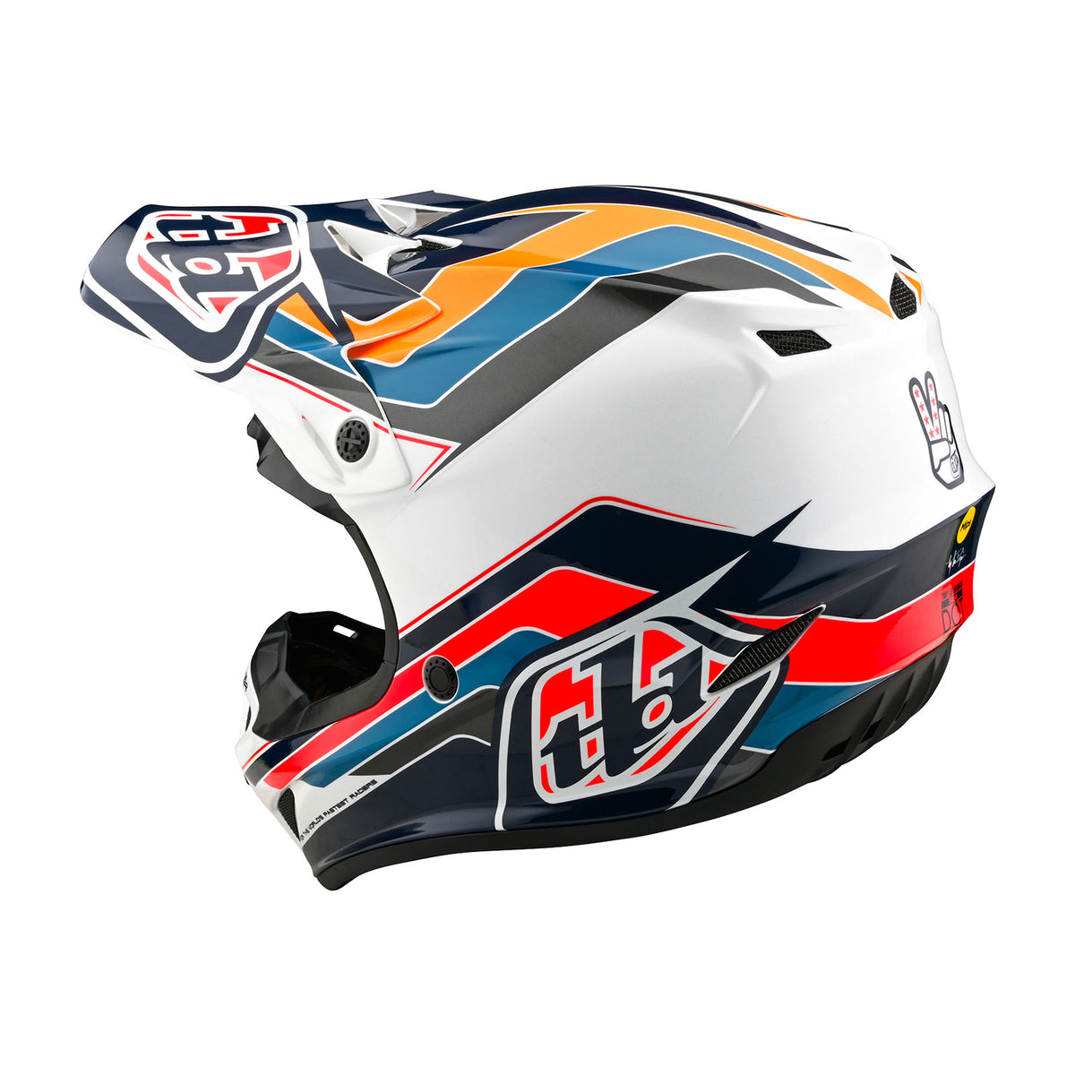 Troy Lee Designs Se4 Polyacrylite Helmet W/Mips - Block - Blue