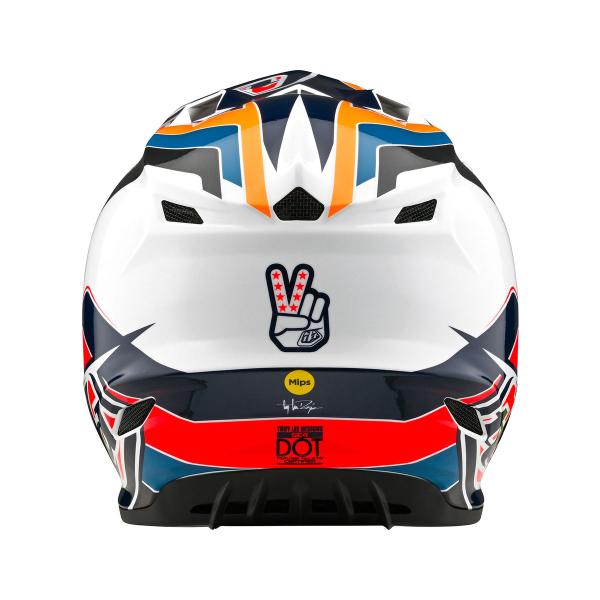 Troy Lee Designs Se4 Polyacrylite Helmet W/Mips - Block - Blue