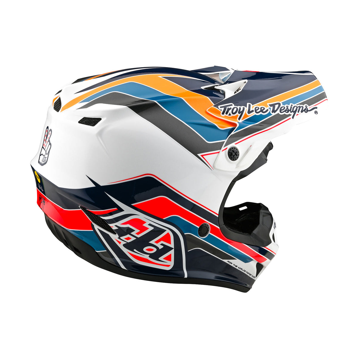 Troy Lee Designs Se4 Polyacrylite Helmet W/Mips - Block - Blue