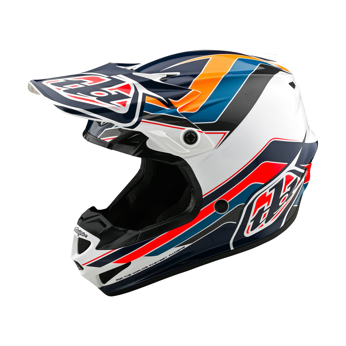 Troy Lee Designs Se4 Polyacrylite Helmet W/Mips - Block - Blue