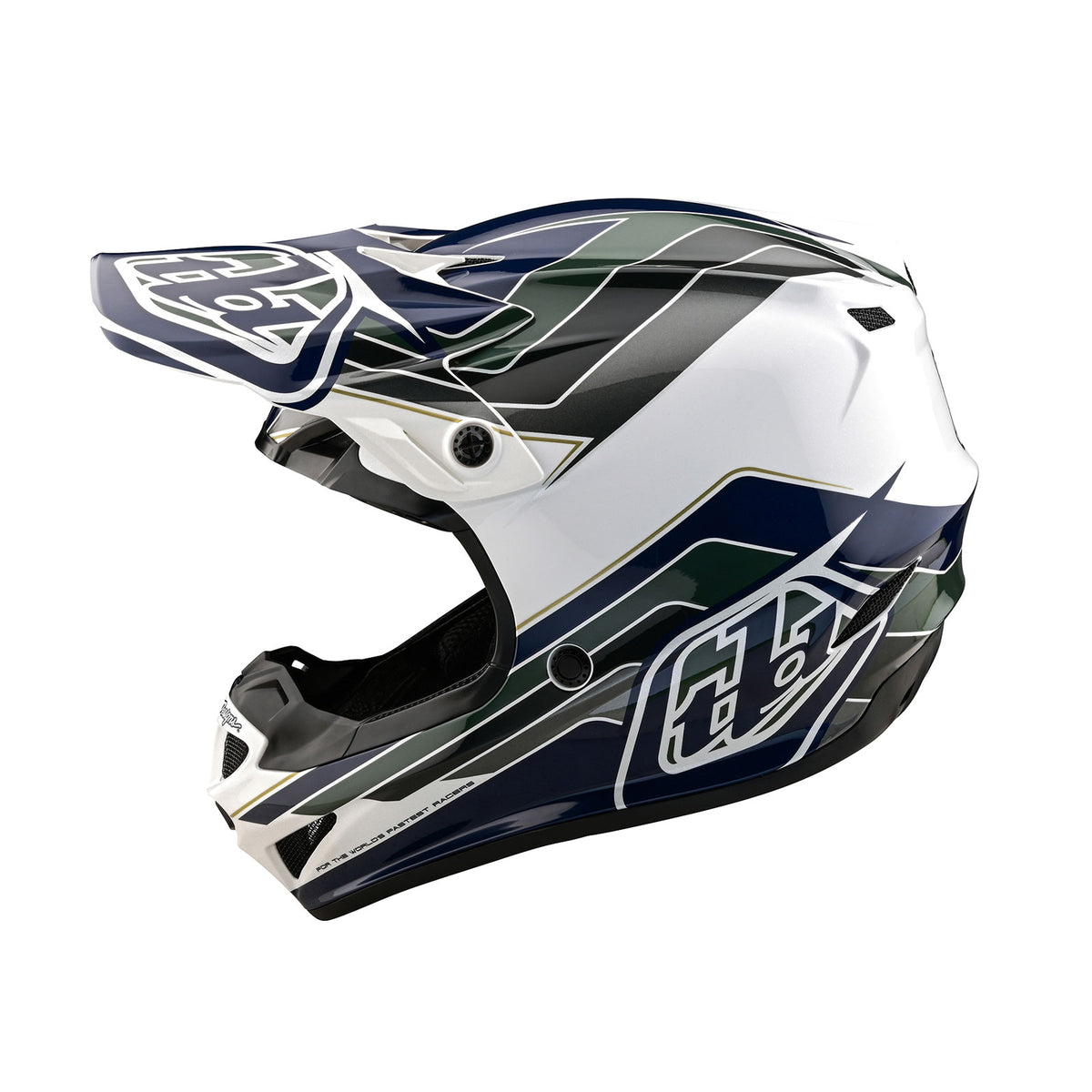 Troy Lee Designs Se4 Polyacrylite Helmet W/ MIPS - Block - Charcoal / Navy