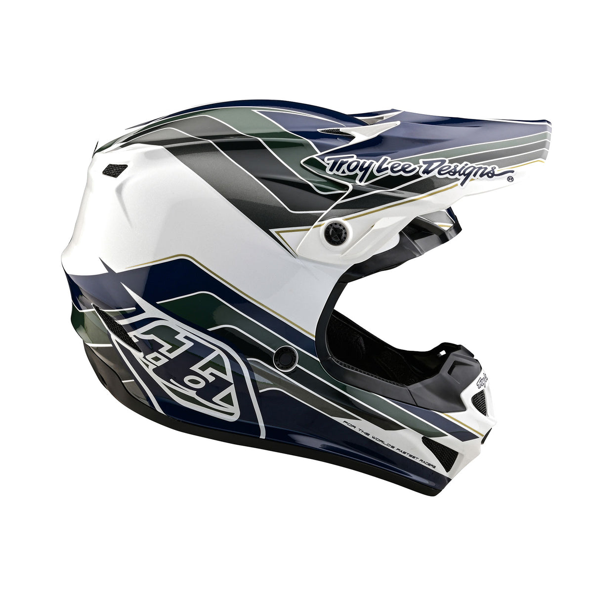 Troy Lee Designs Se4 Polyacrylite Helmet W/Mips - Block - Charcoal / Navy