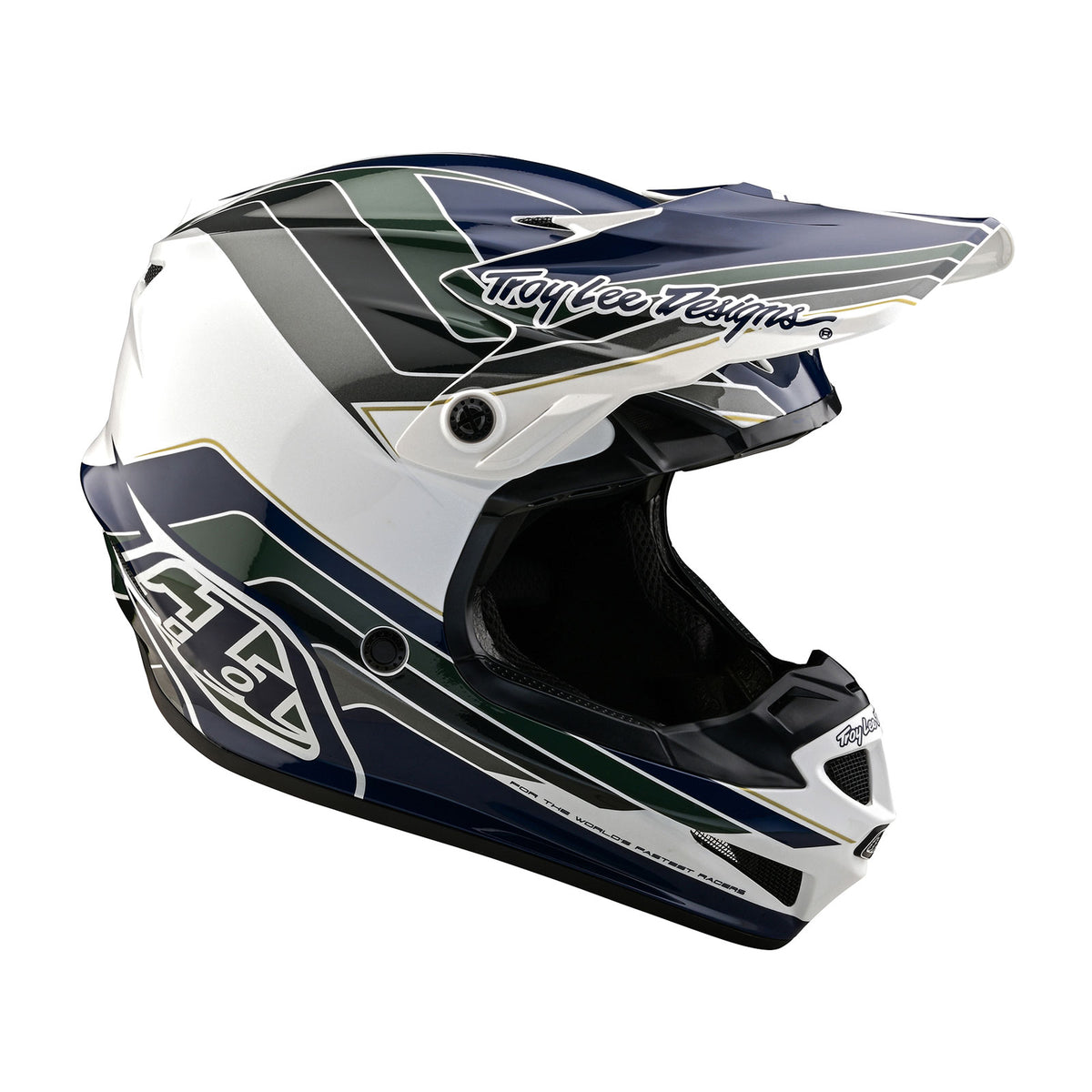 Troy Lee Designs Se4 Polyacrylite Helmet W/Mips - Block - Charcoal / Navy