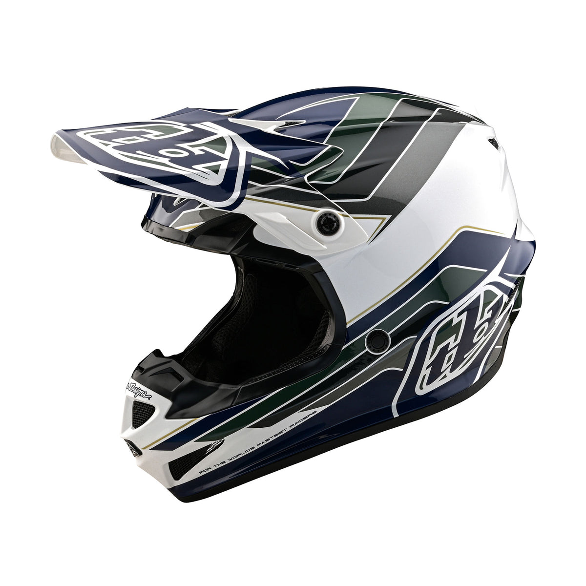 Troy Lee Designs Se4 Polyacrylite Helmet W/Mips - Block - Charcoal / Navy