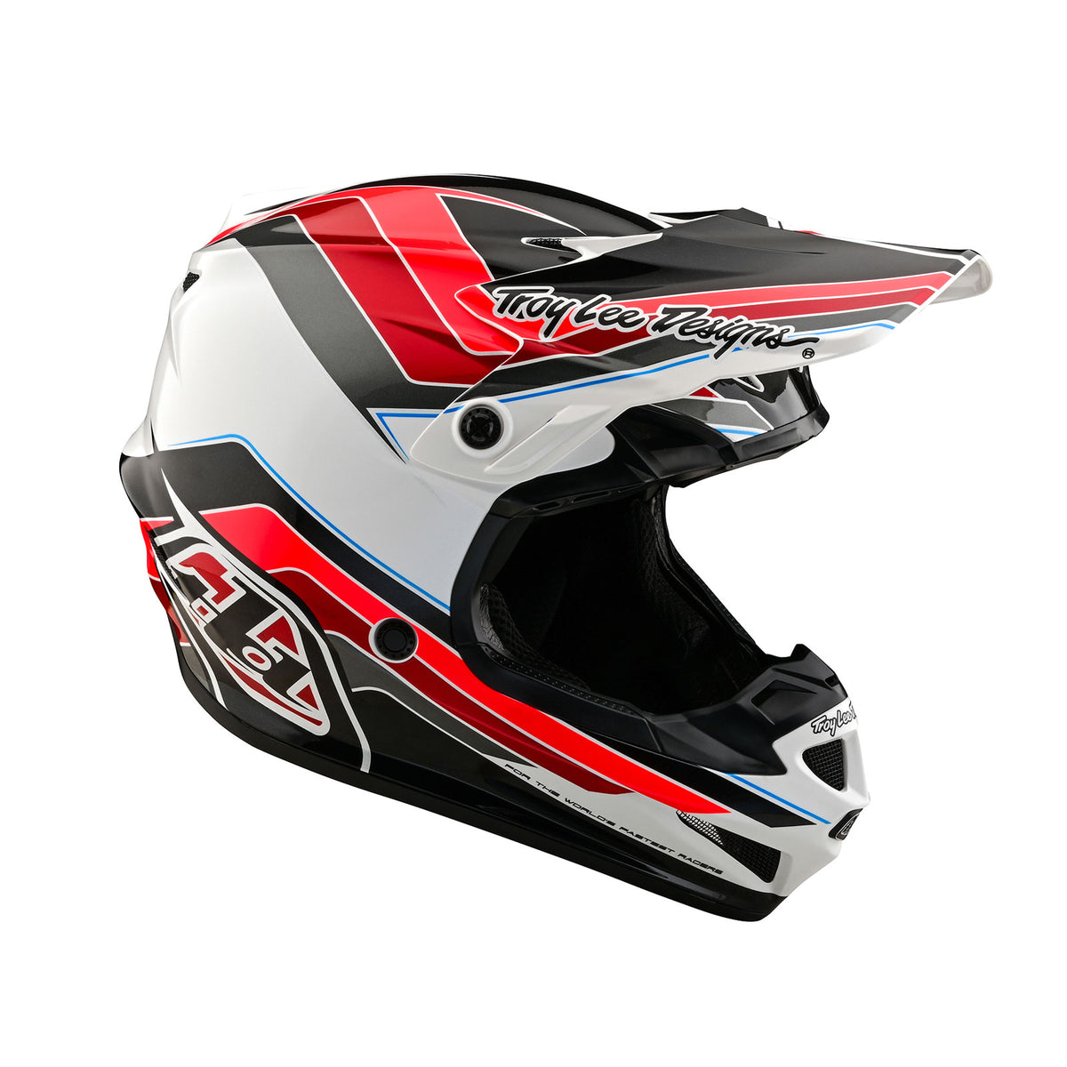 Troy Lee Designs Se4 Polyacrylite Helmet W/Mips - Block - Charcoal / Red