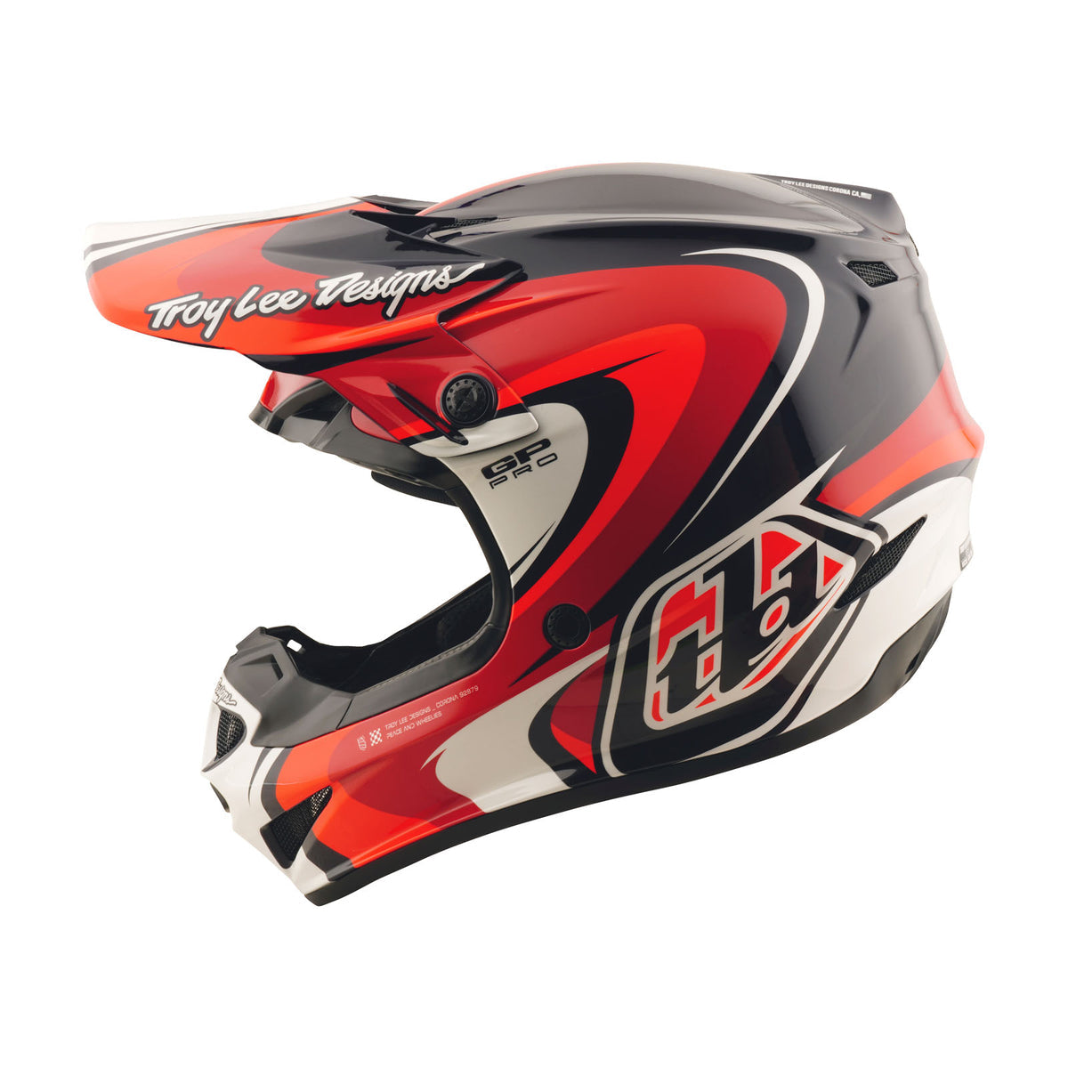 Troy Lee Designs GP Pro Helmet W/ MIPS - Crossover - Navy / Red