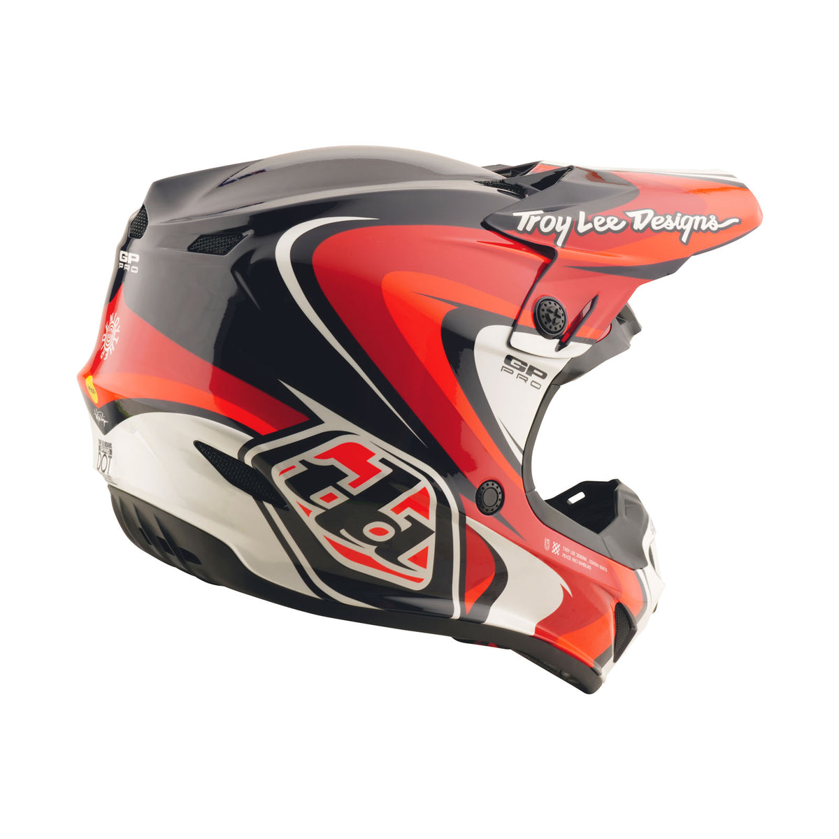 Troy Lee Designs Gp Pro Helmet W/Mips - Crossover - Navy / Red