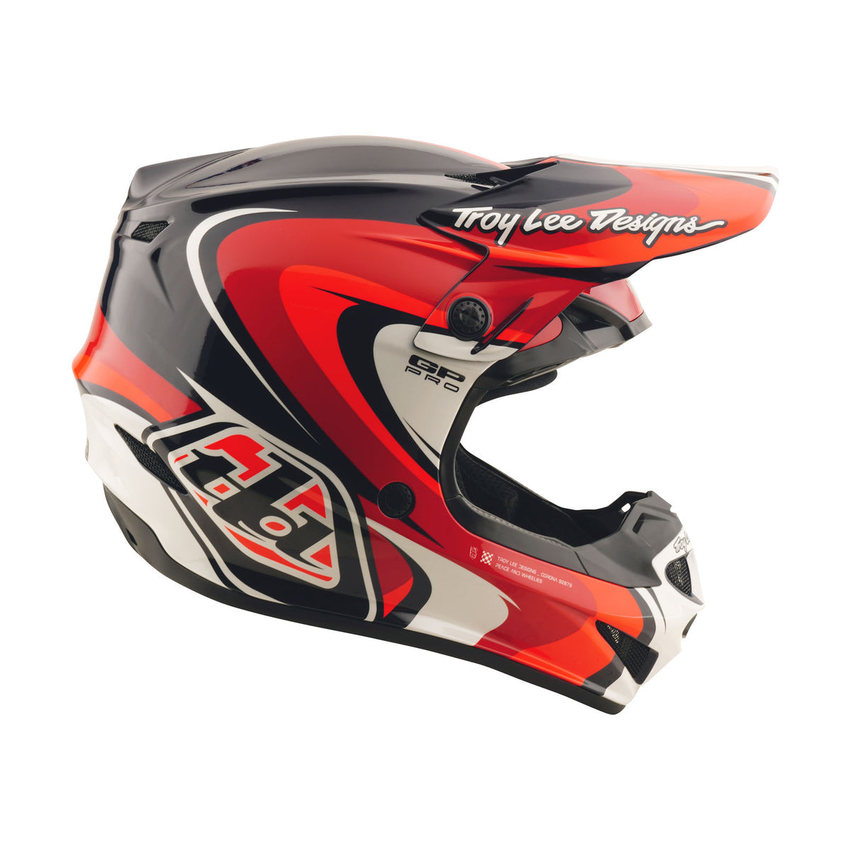 Troy Lee Designs Gp Pro Helmet W/Mips - Crossover - Navy / Red