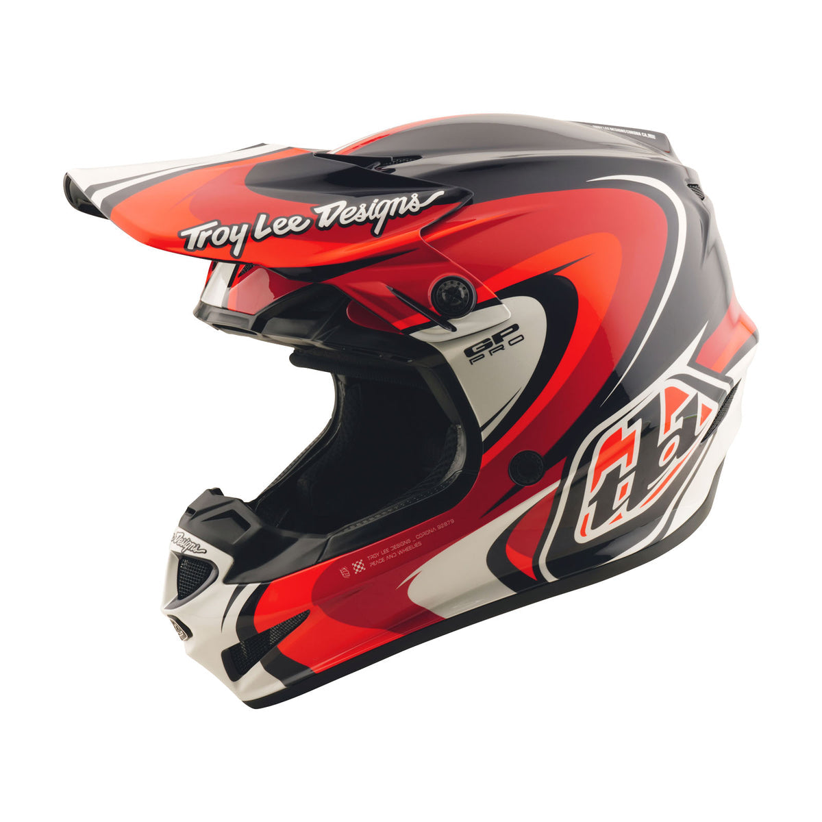 Troy Lee Designs Gp Pro Helmet W/Mips - Crossover - Navy / Red