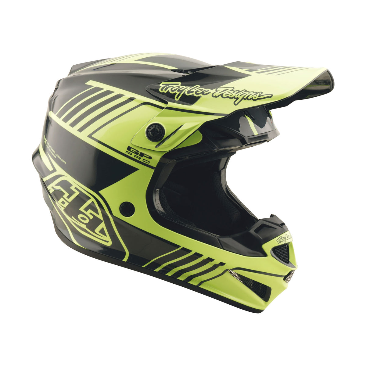 Troy Lee Designs Gp Pro Helmet W/Mips - Segment - Glo Yellow / Black
