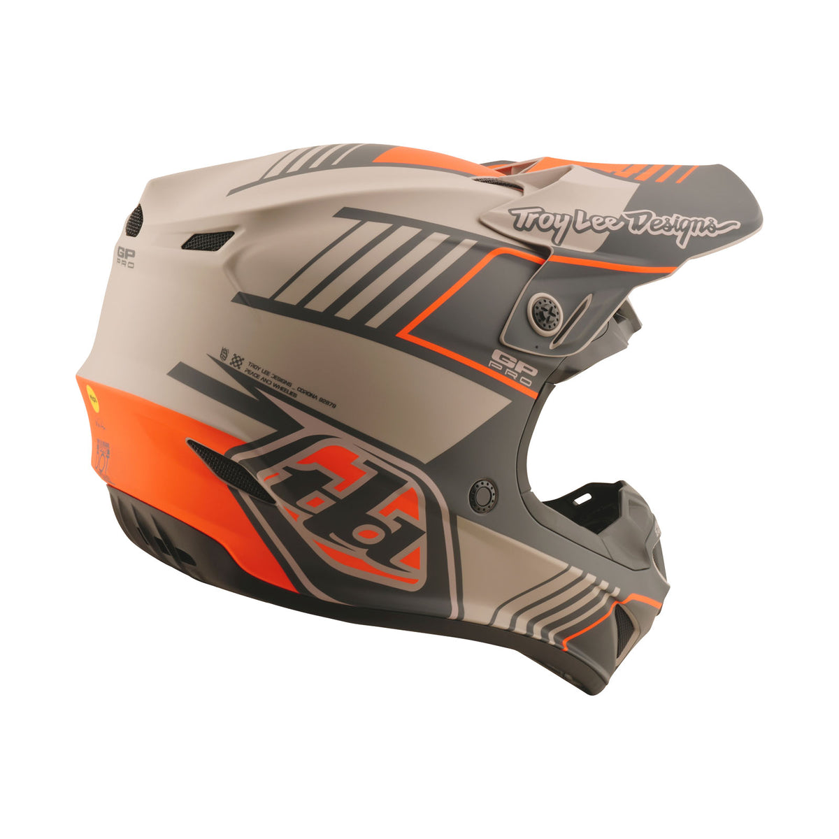 Troy Lee Designs Gp Pro Helmet W/Mips - Segment - Taupe