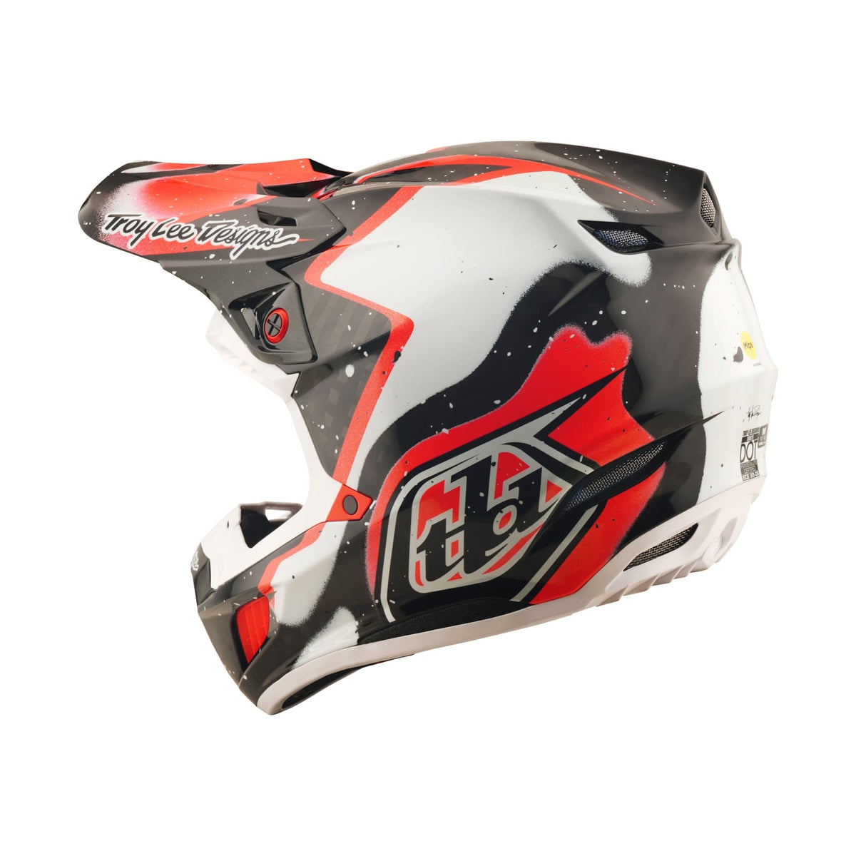 Troy Lee Designs Se5 Carbon Helmet W/Mips - Membrane - Black / Red
