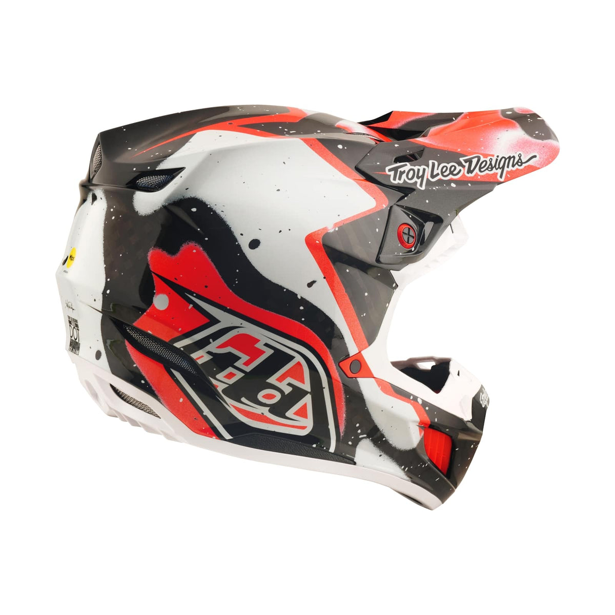 Troy Lee Designs Se5 Carbon Helmet W/Mips - Membrane - Black / Red