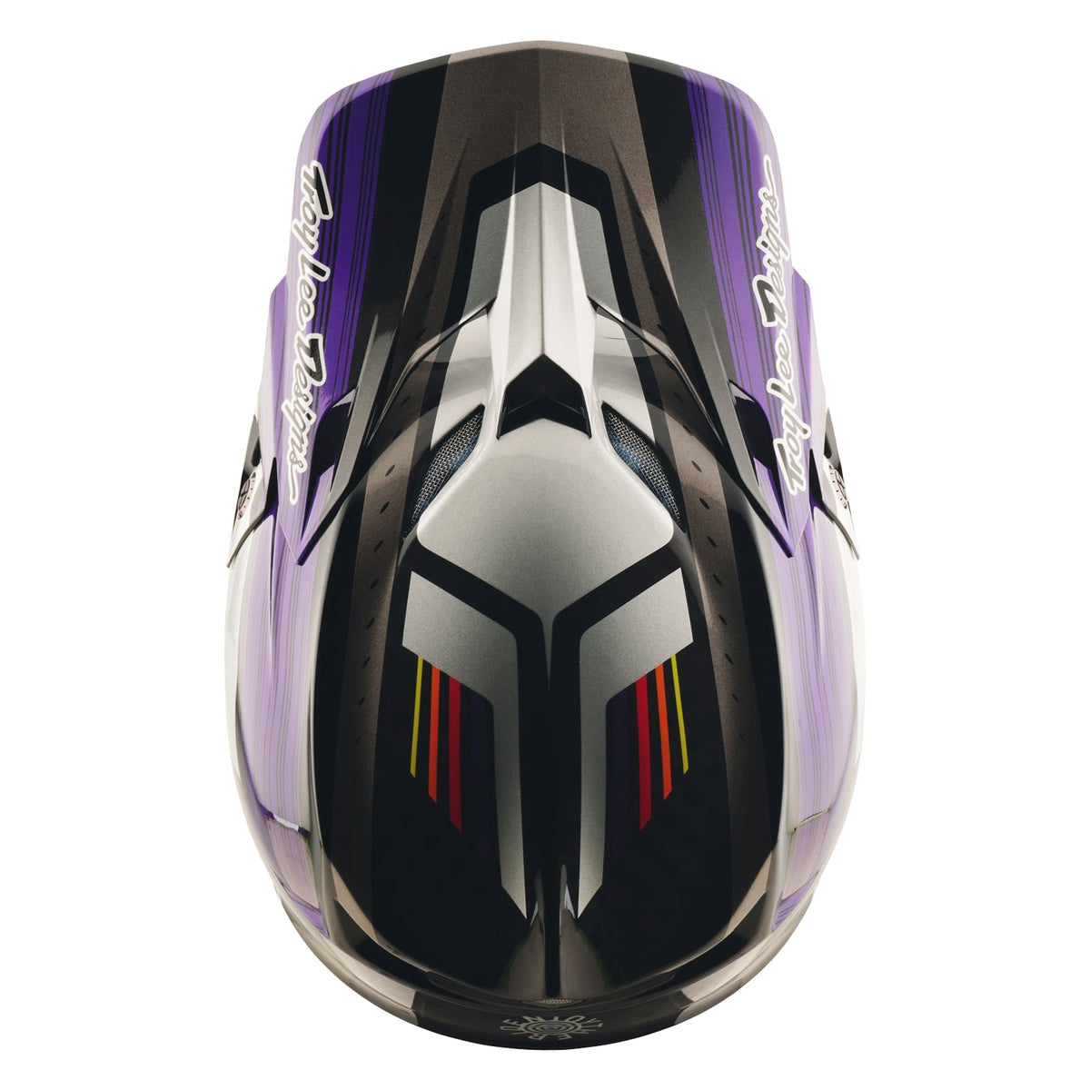 Troy Lee Designs Se5 Carbon Helmet W/Mips - Stripes - Black / Purple