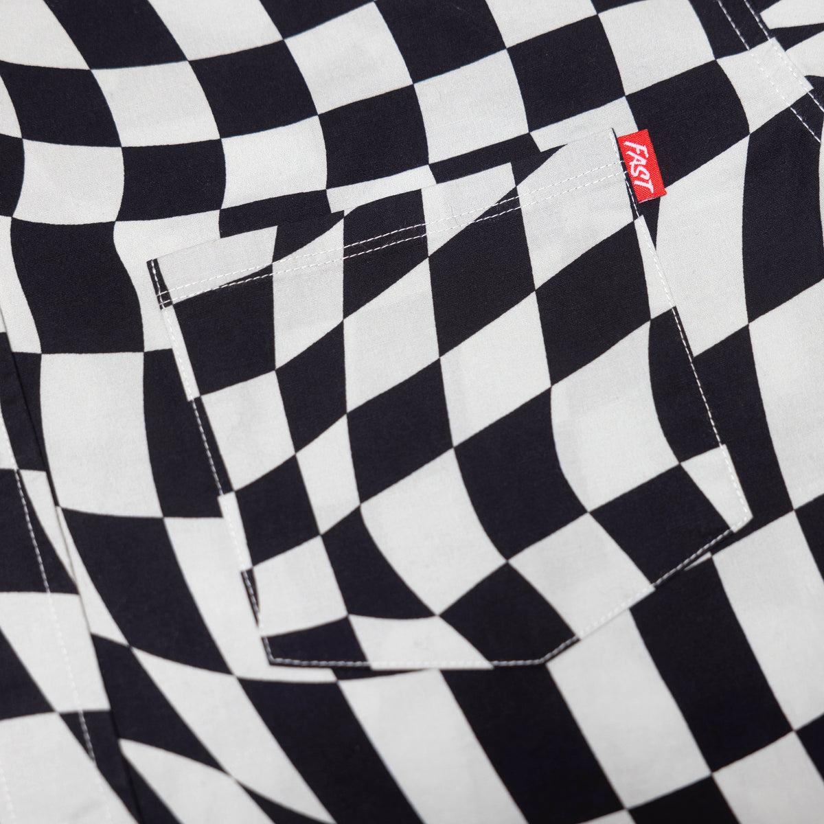 Fasthouse Trip Button Up Shirt - Black/White