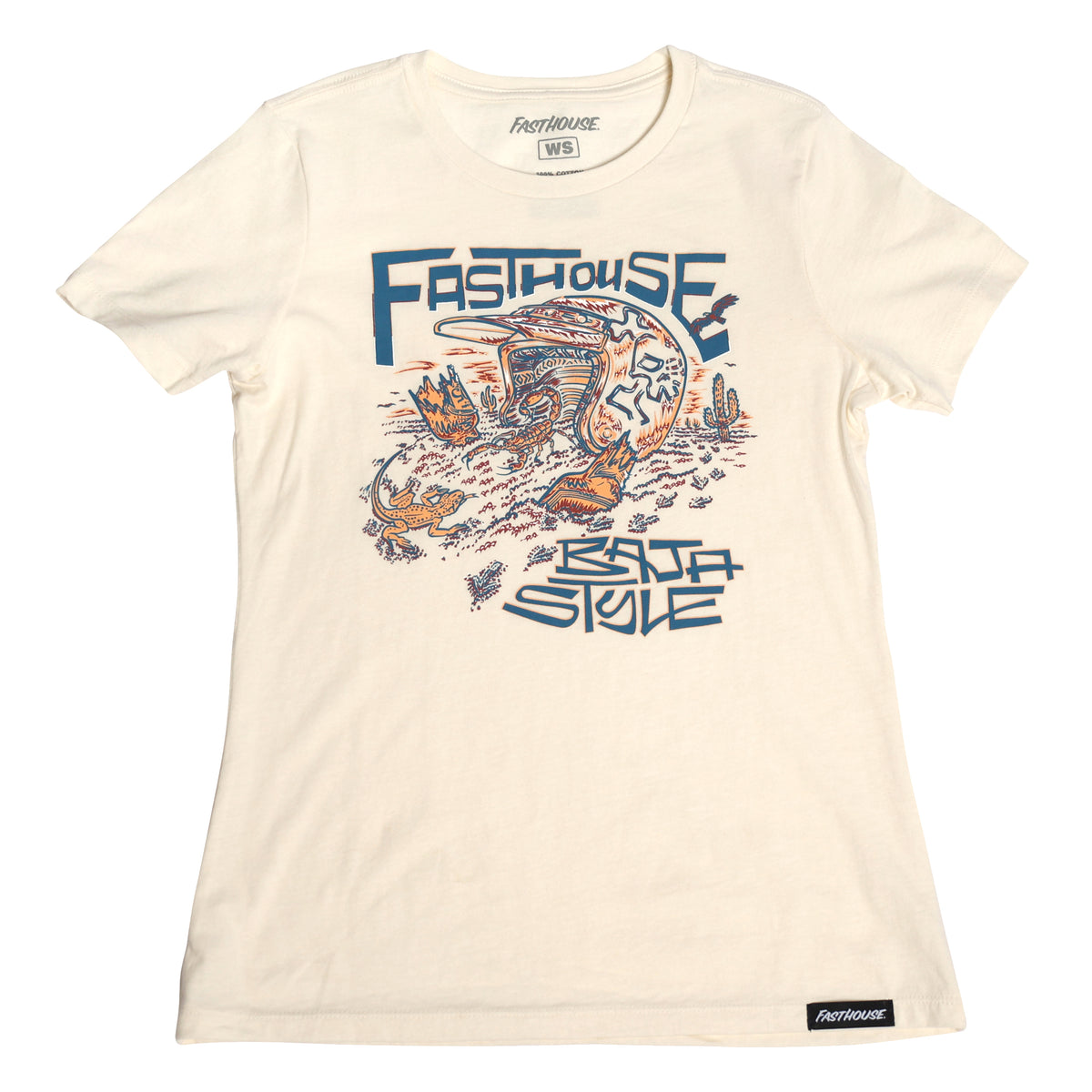 Fasthoues Womens Baja Style Tee -  Natural