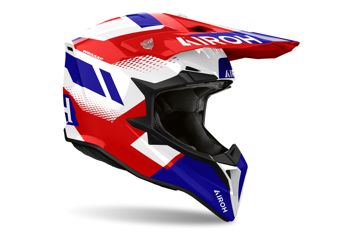 Airoh Wraaap Vision Helmet - Blue/Red