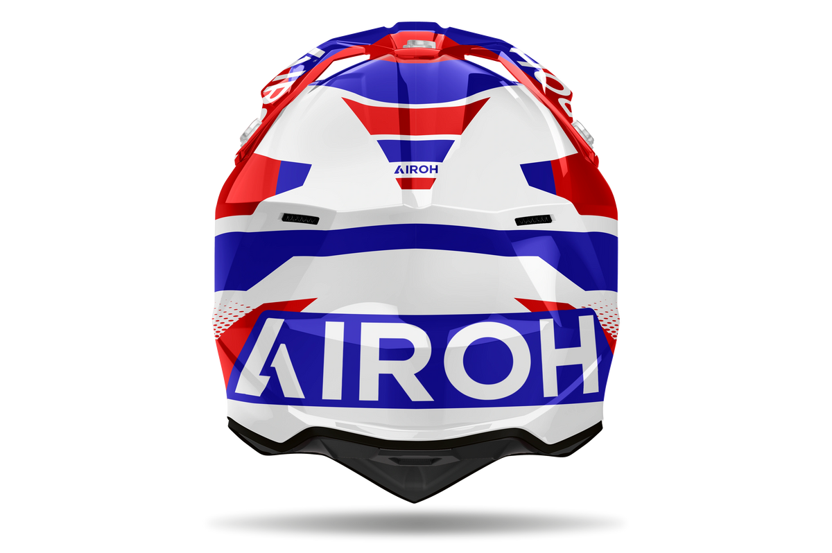 Airoh Wraaap Vision Helmet - Blue/Red