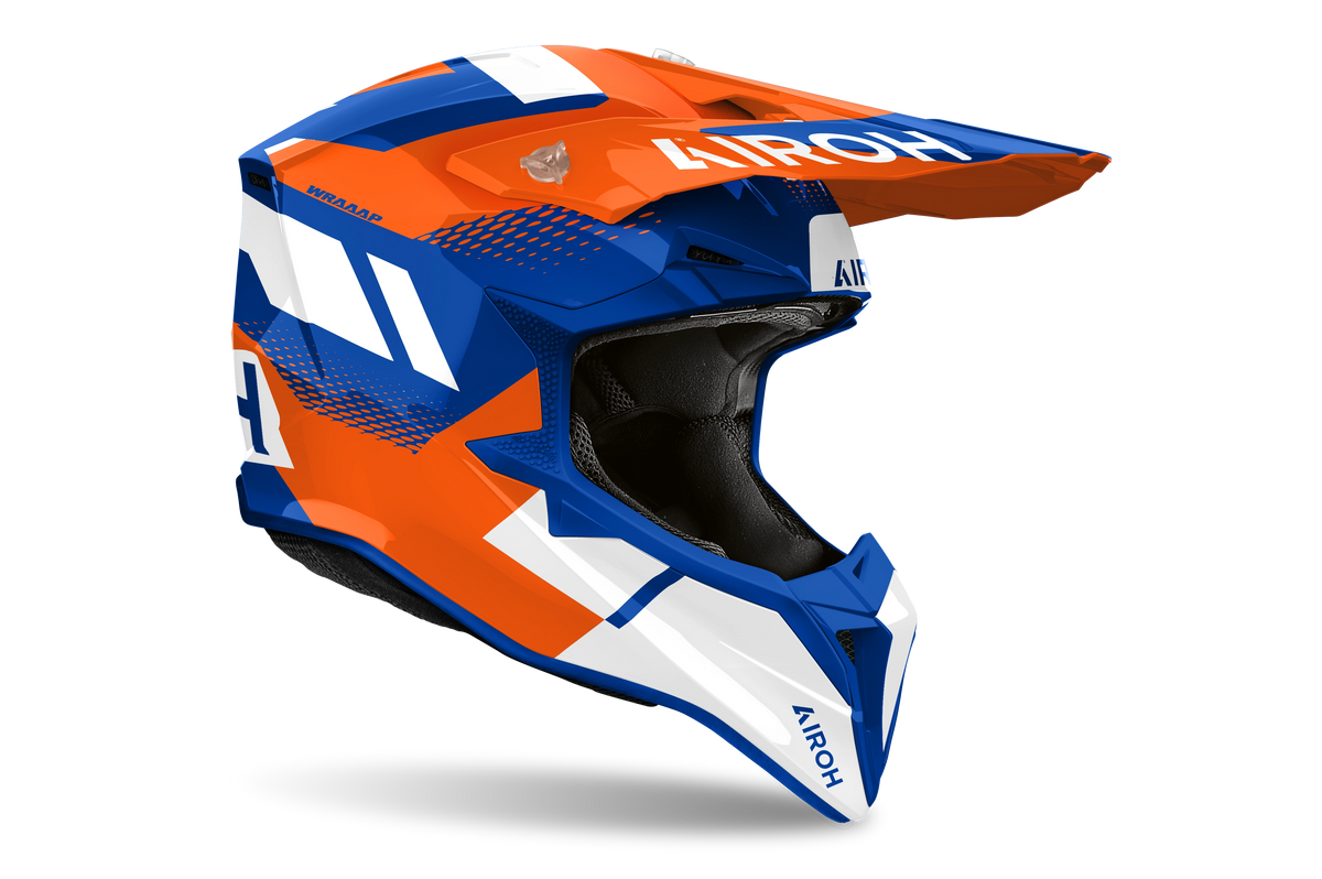 Airoh Wraaap Vision Helmet - Orange/Blue