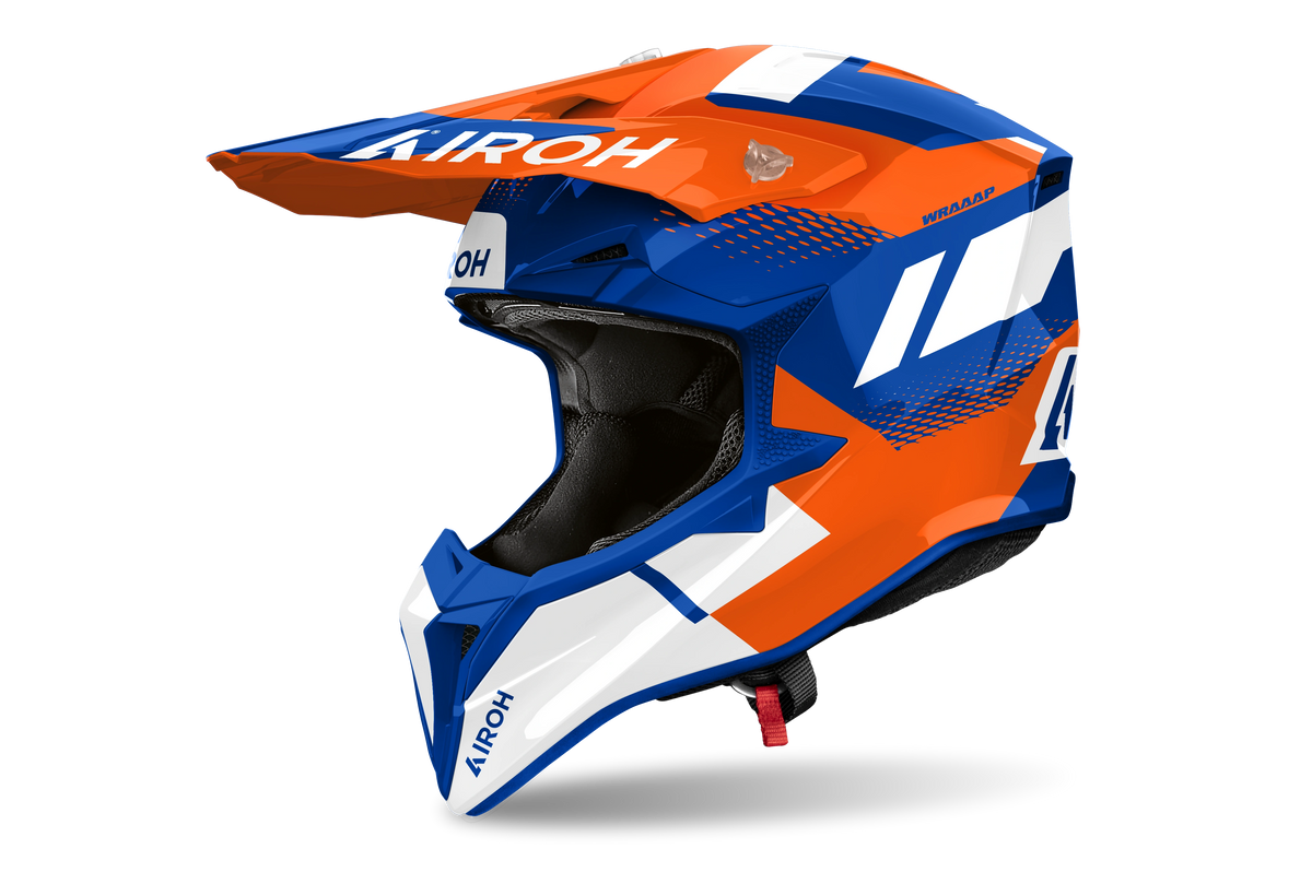 Airoh Wraaap Vision Helmet - Orange/Blue