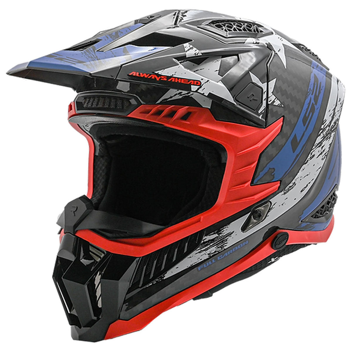 LS2 X Force Carbon USA Carbon Helmet CLOSEOUT - Gloss Red/White/Blue