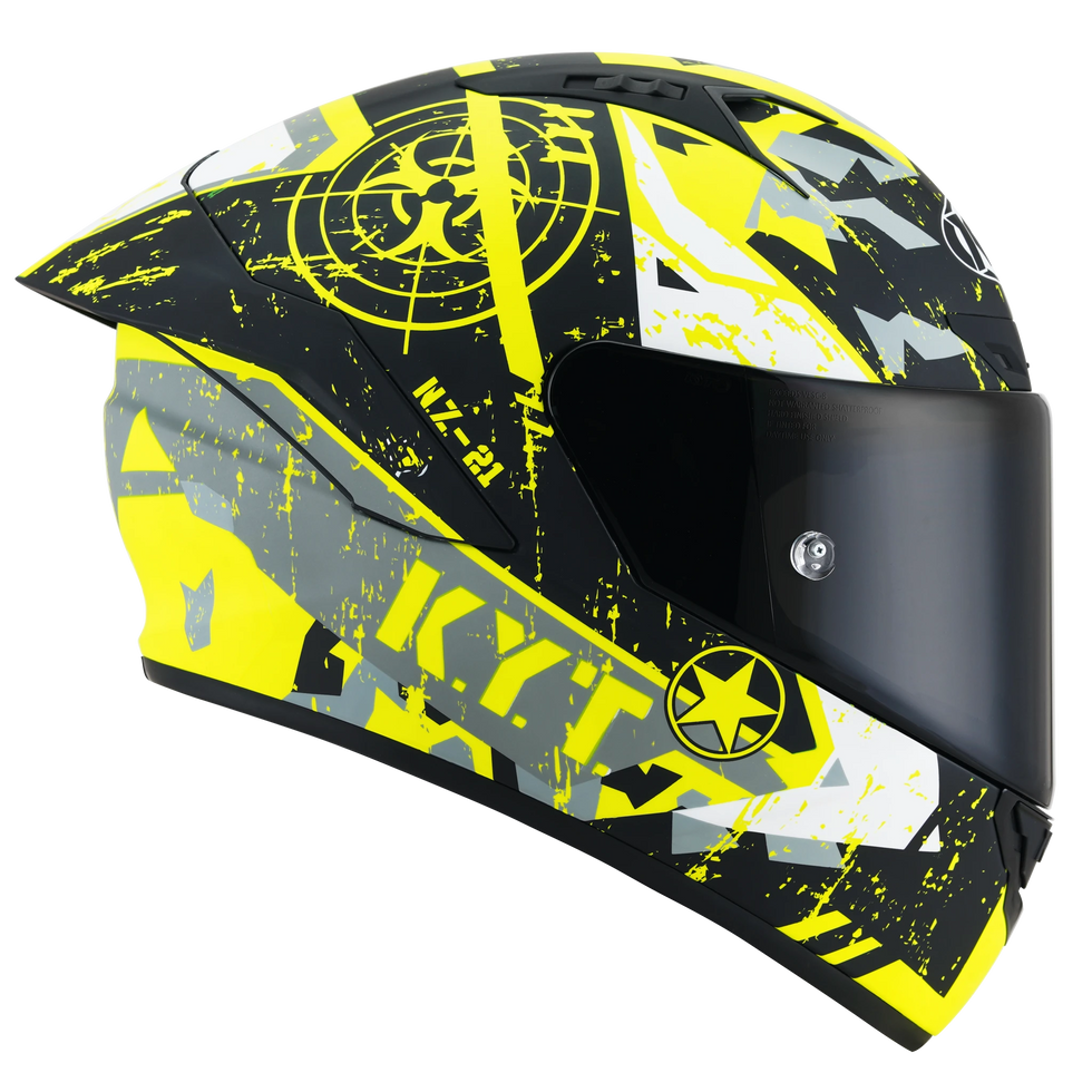 KYT NZ-Race Blazing Helmet - Matte Yellow