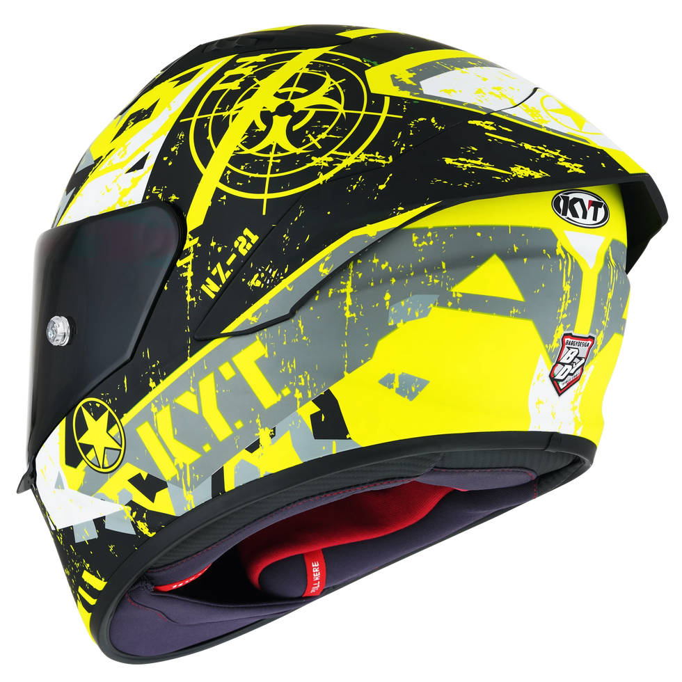 KYT NZ-Race Blazing Helmet - Yellow