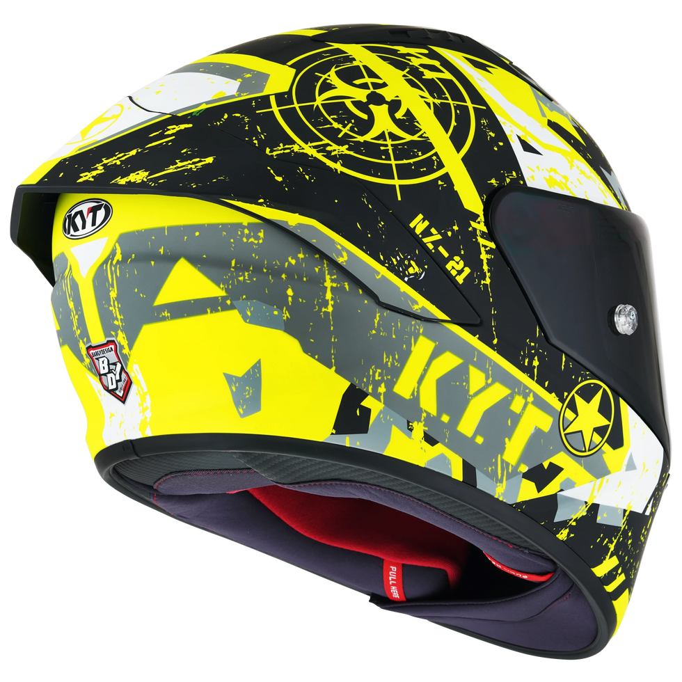 KYT NZ-Race Blazing Helmet - Yellow