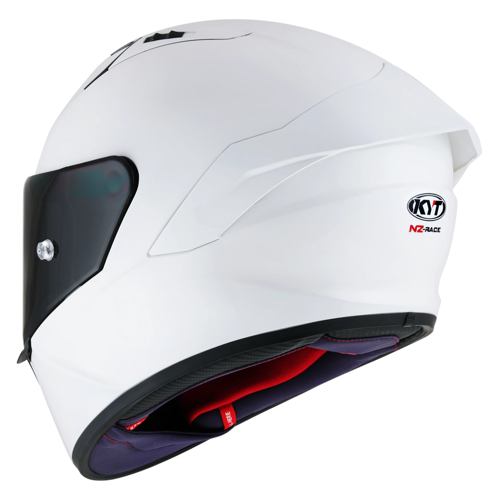 KYT NZ-Race Solid Helmet - Plain White