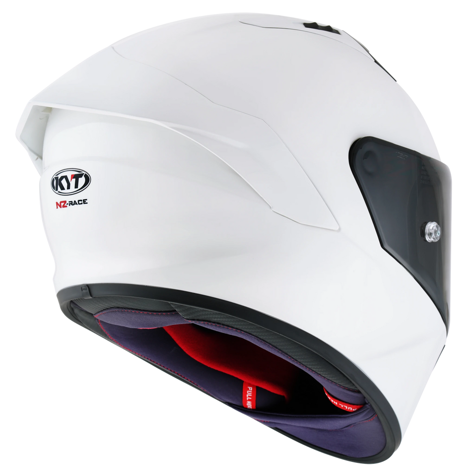 KYT NZ-Race Solid Helmet - Plain White