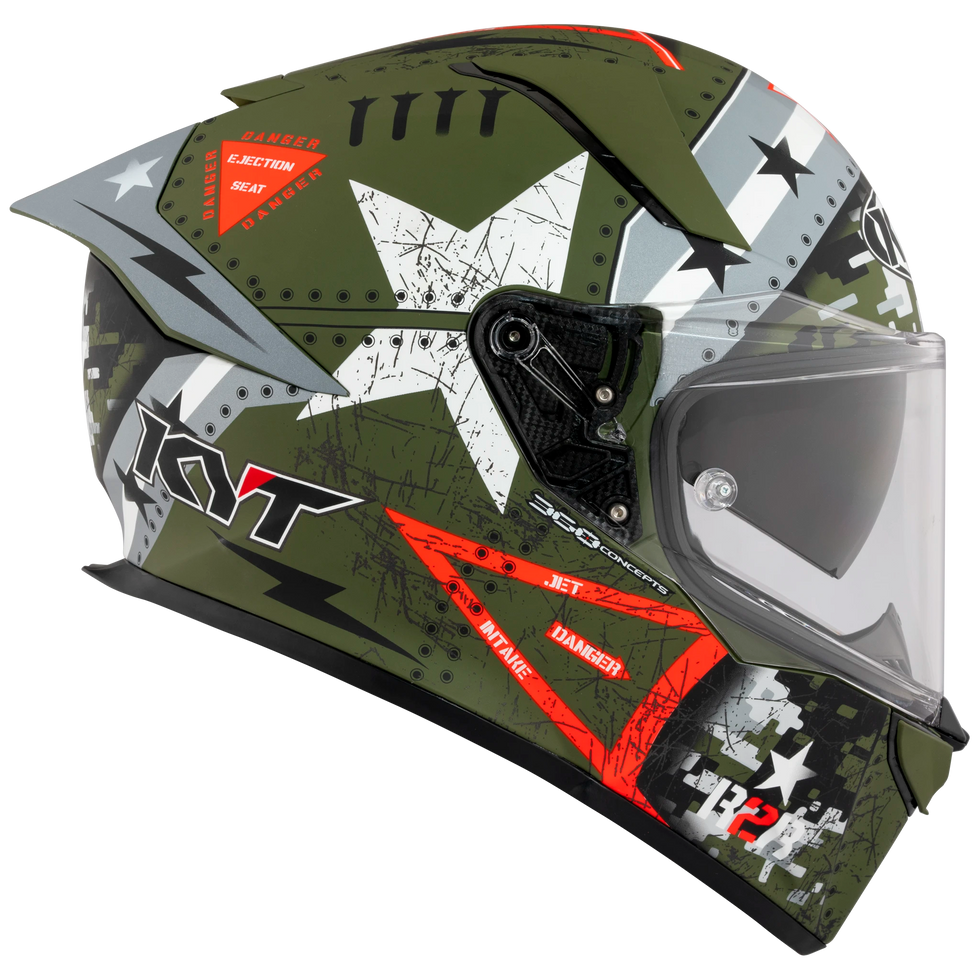 KYT R2R Assault Helmet - Matte Army Green