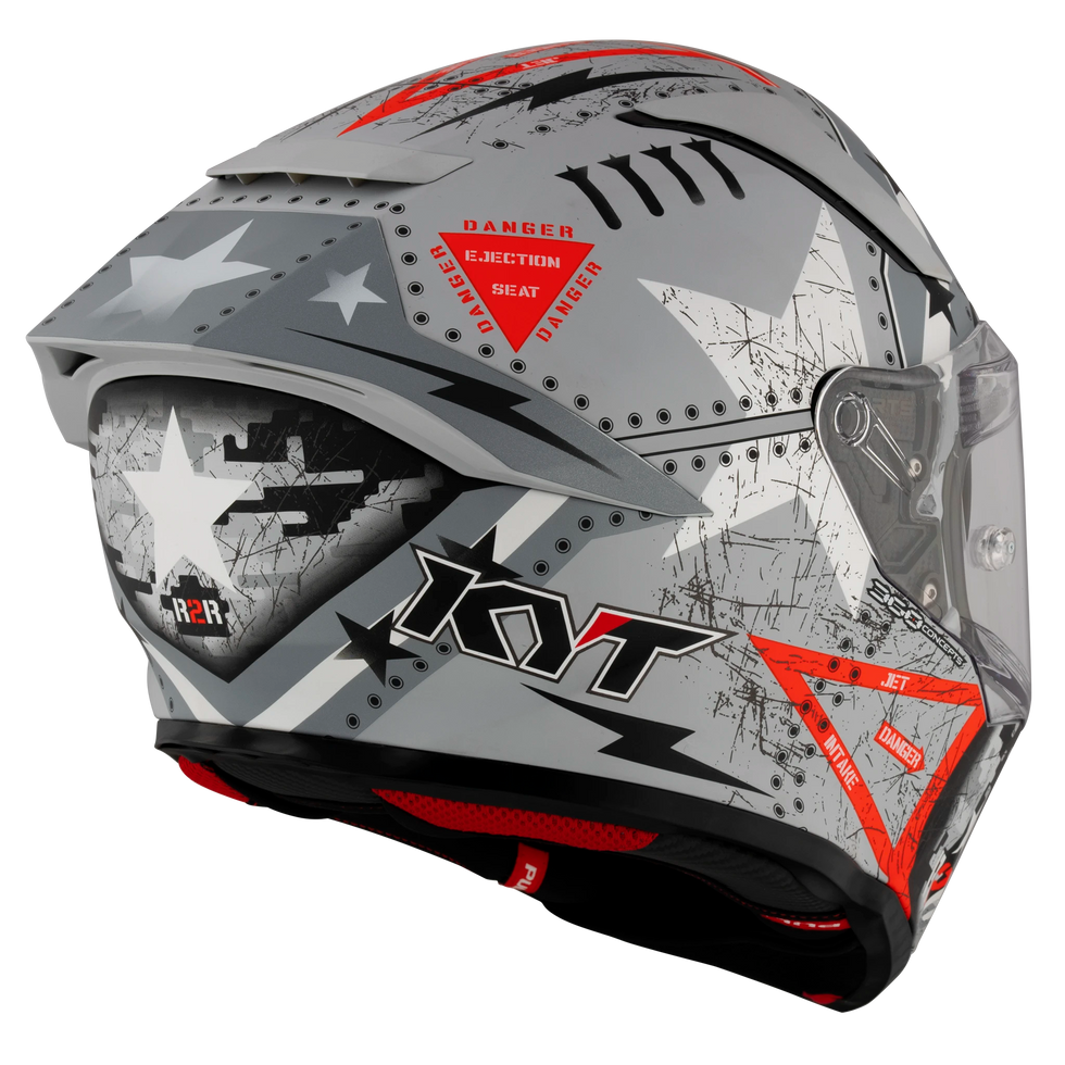 KYT R2R Assault Helmet - Grey